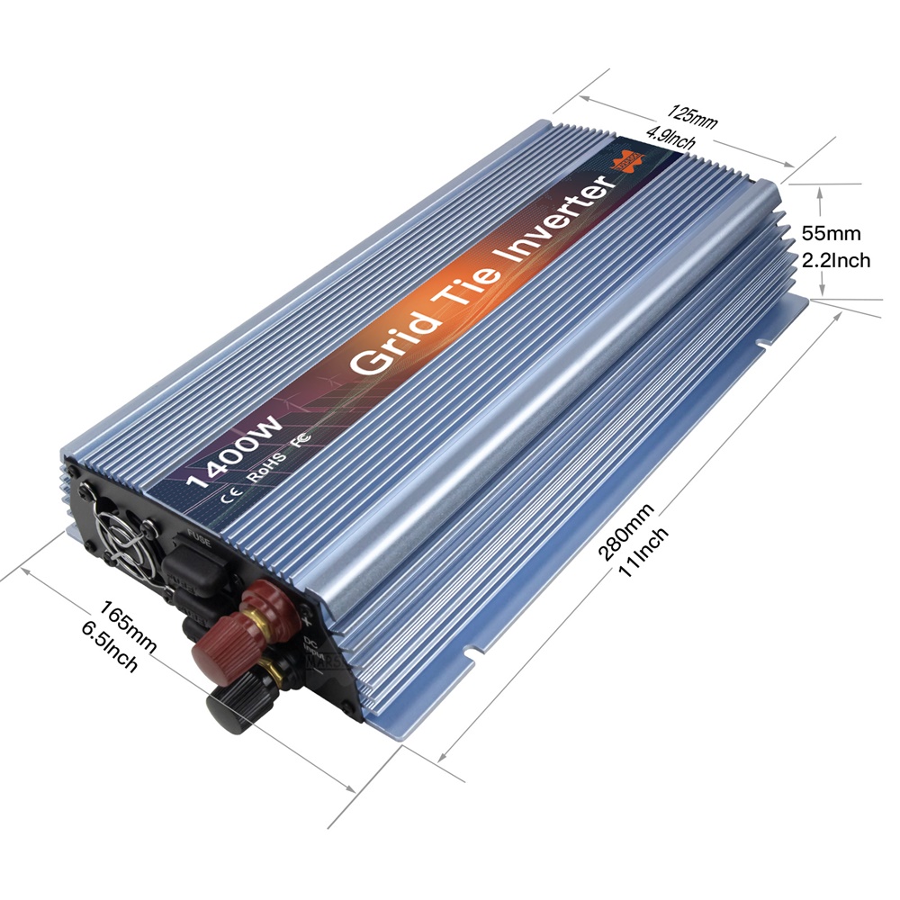 Micro onduleur solaire 1400W,  - Micro Inverter 1400W Solar Grid Tie avis et prix